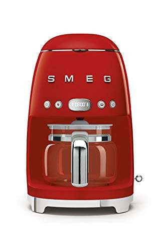 Smeg DCF02RDEU filteres kávéfőző (aroma és automatikus indítás, melegítő funkció, 1050 W, piros)