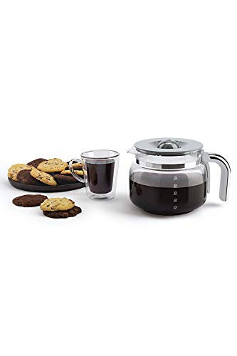 Smeg DCF02RDEU filteres kávéfőző (aroma és automatikus indítás, melegítő funkció, 1050 W, piros)