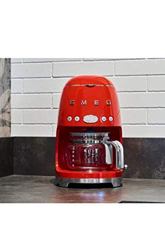 Smeg DCF02RDEU filteres kávéfőző (aroma és automatikus indítás, melegítő funkció, 1050 W, piros)