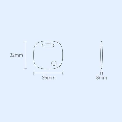 Baseus Home Intelligent T2 Pro kulcstartó, vezeték nélküli kulcs- és tárgykereső, Bluetooth 5.0 (FMTP000002) (fehér)