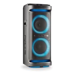 NGS Wild Space 2 hordozható Bluetooth hangszóró, RGB, TWS, 2000 W (fekete)