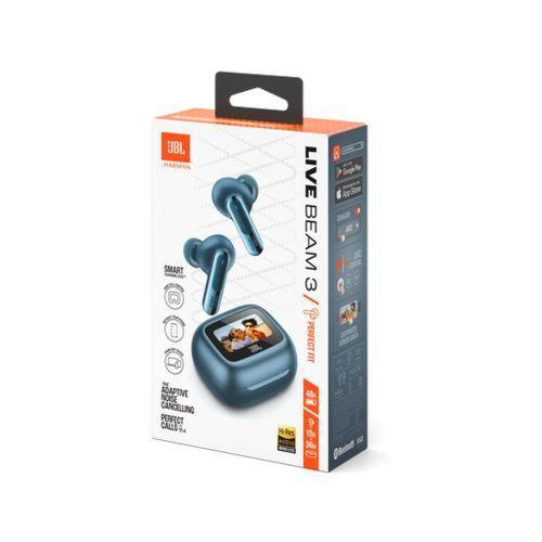 JBL Live Beam 3 TWS Bluetooth vezeték nélküli fülhallgató, In-Ear (kék)