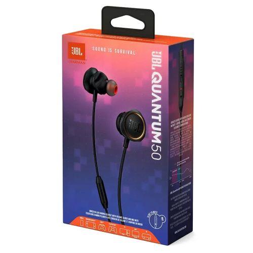 JBL Quantum 50 C vezetékes in-ear gamer fülhallgató (fekete)