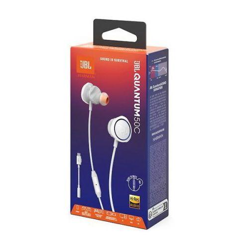 JBL Quantum 50 C vezetékes in-ear gamer fülhallgató (fehér)
