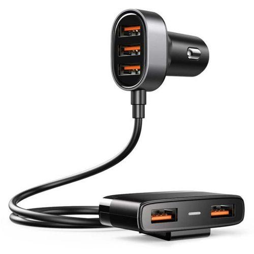 Joyroom JR-CL03 autós töltő, 5 az 1-ben, 5 × USB, 31W (fekete)