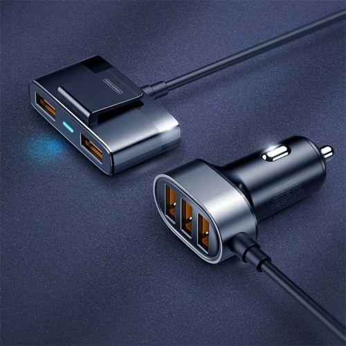 Joyroom JR-CL03 autós töltő, 5 az 1-ben, 5 × USB, 31W (fekete)