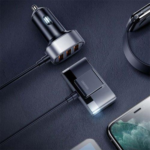Joyroom JR-CL03 autós töltő, 5 az 1-ben, 5 × USB, 31W (fekete)