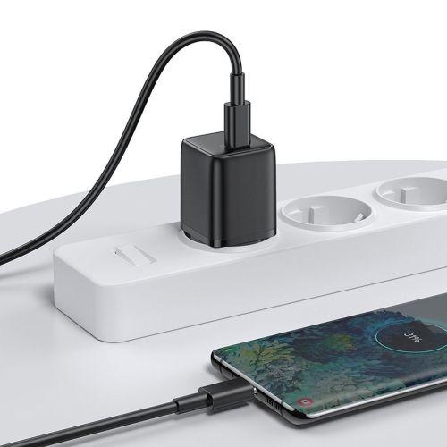 Joyroom L-P251 utazótöltő, Mini USB-C, PPS, PD 25W, EU (fekete)