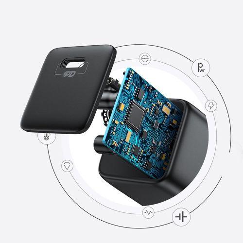 Joyroom L-P251 utazótöltő, Mini USB-C, PPS, PD 25W, EU (fekete)