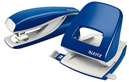Leitz 55020035 ergonomikus fém tűzőgép kék, 30 lap