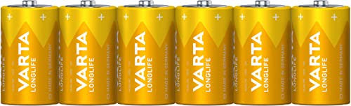 VARTA D Mono elem, 6 darabos, Longlife, alkáli, 1,5V távirányítókhoz