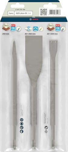 Bosch 3 darabos SDS Plus véső készlet betonhoz, téglához, 0/20/40mm