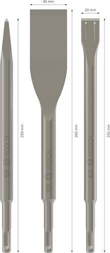 Bosch 3 darabos SDS Plus véső készlet betonhoz, téglához, 0/20/40mm