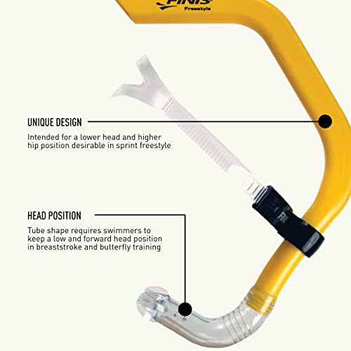 FINIS Freestyle középső snorkel felnőtt, sárga