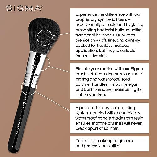 Sigma Beauty utazó sminkecset készlet – 7 darabos prémium szálak, elegáns tartós