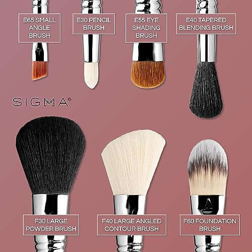Sigma Beauty utazó sminkecset készlet – 7 darabos prémium szálak, elegáns tartós