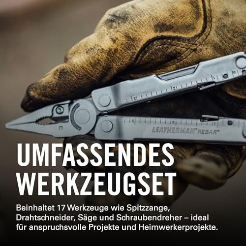 Leatherman Rebar multifunkciós szerszám - 17 eszköz barkácsoláshoz és kempingezéshez