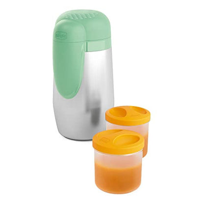 Chicco Stay Warm rozsdamentes acél bébiétel és cumisüveg 2 darabos
