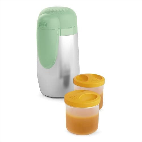 Chicco Stay Warm rozsdamentes acél bébiétel és cumisüveg 2 darabos