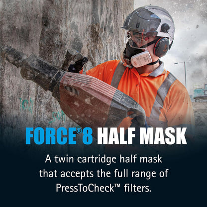 JSP Force 8 félálarc közepes, szűrő nélkül