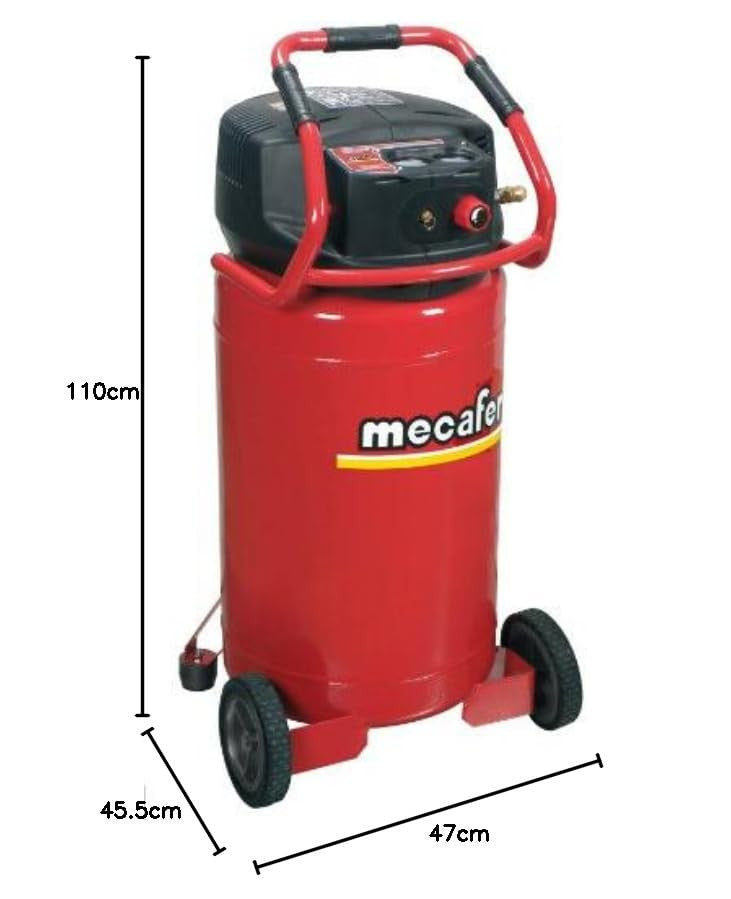 Mecafer 425100 függőleges kompresszor 100 L piros