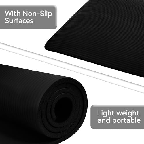 BalanceFrom GoYoga jógaszőnyeg 1/2 hüvelyk, extra vastag