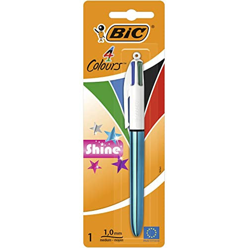 BIC 4 Couleurs Shine golyóstoll közepes 1,0 mm - vegyes fémes test választás nélkül