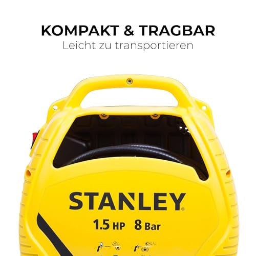 Stanley - légkompresszor készlet - 1.5 LE/8 bar - tartozékokkal