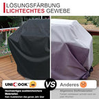 Unicook BBQ takaró 60 hüvelyk, vízálló kültéri gázgrill takaró fekete, 152 x 58 x 107