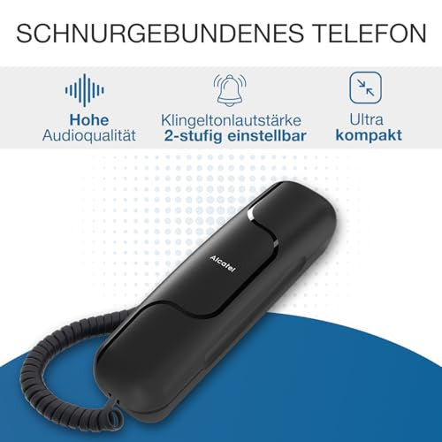 Alcatel T06 vezetékes telefon fekete