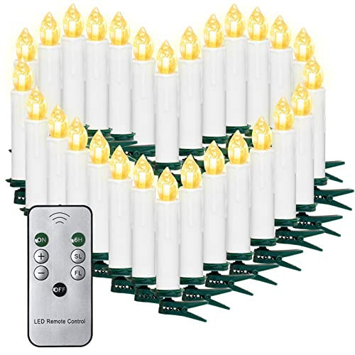 Christmas LED gyertyák, karácsonyi gyertyaszett távirányítóval, vezeték nélküli