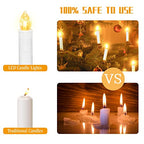 Christmas LED gyertyák, karácsonyi gyertyaszett távirányítóval, vezeték nélküli
