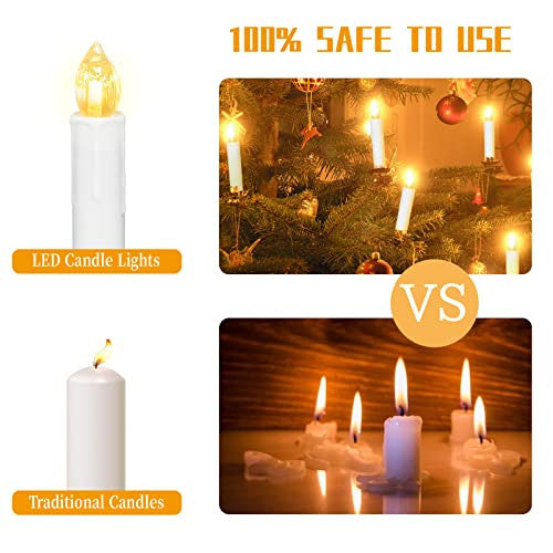 Christmas LED gyertyák, karácsonyi gyertyaszett távirányítóval, vezeték nélküli