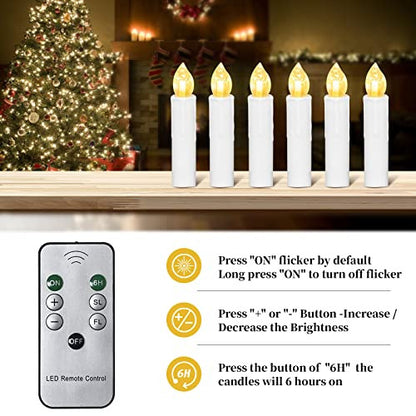 Christmas LED gyertyák, karácsonyi gyertyaszett távirányítóval, vezeték nélküli