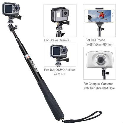 Smatree SmaPole Q3S teleszkópos szelfibot állvány GoPro, DJI, Insta 360, akciókamera