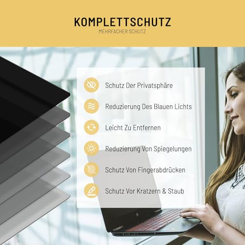 VistaProtect - Premium adatvédelmi szűrő és kékfény szűrő laptophoz 14 hüvelyk