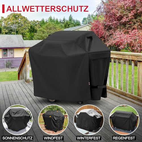 Unicook BBQ takaró, vízálló erős 2 égős kis gázgrill takaró 81 cm, fekete