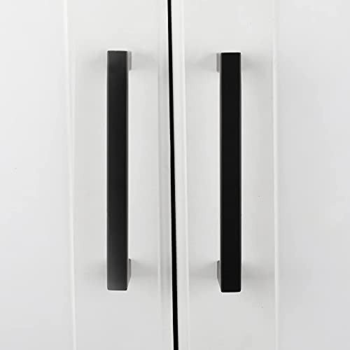 goldenwarm LSJ12BK128 konyhai fogantyú 128 mm, rozsdamentes acél, fekete, 10 darabos