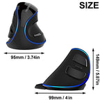 JTD USB függőleges ergonomikus egér állítható érzékenységgel 600/1000/1600 DPI