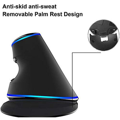 JTD USB függőleges ergonomikus egér állítható érzékenységgel 600/1000/1600 DPI
