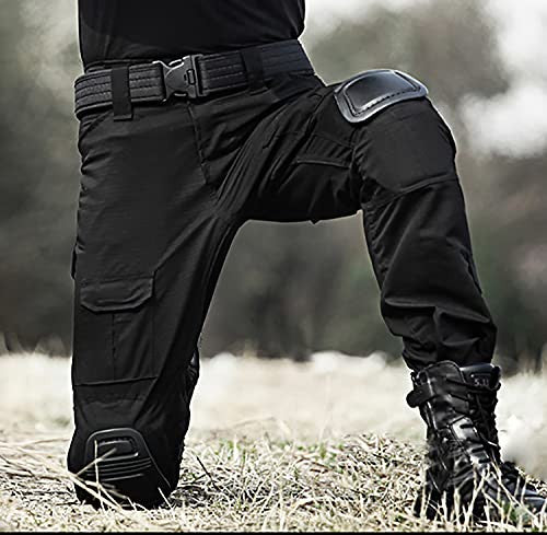 JOYASUS Paintball BDU taktikai nadrág többzsebes térdvédővel M, fekete