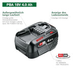 Bosch PBA 18V 4.0Ah akkumulátor 18 volt rendszer, 4.0Ah, karton csomagolás
