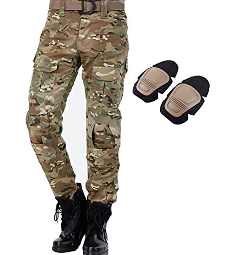 JOYASUS Paintball BDU taktikai nadrág többzsebes térdvédővel XL, CP