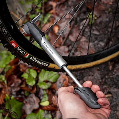 VeloChampion mini kerékpár pumpa keret rögzítővel hordozható alumínium pumpa Presta