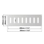 EUROPLAST 300x100mm acéllemez tolórács fehér