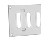 EUROPLAST 300x100mm acéllemez tolórács fehér