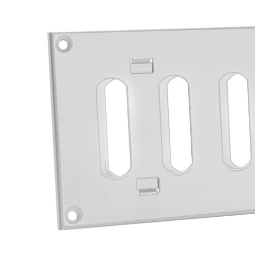 EUROPLAST 300x100mm acéllemez tolórács fehér