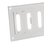 EUROPLAST 300x100mm acéllemez tolórács fehér