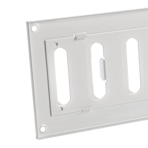 EUROPLAST 300x100mm acéllemez tolórács fehér