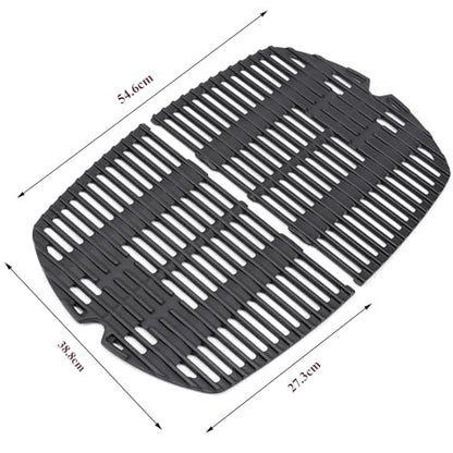 GFTIME 27,3x38,8cm 7645 öntöttvas sütőrács Weber Q200, Q220, Q2000, Q2400 sorozat